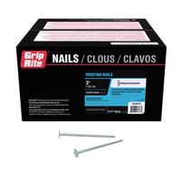 Grip-Rite 3 in. Roofing Electro-Galvanized Steel Nail Flat Head 50 lb