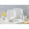 Corelle White Glass Pure White Dinnerware Set 16 pc