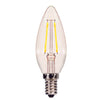 Satco B11 E12 (Candelabra) Filament LED Bulb Warm White 25 Watt Equivalence 2 pk
