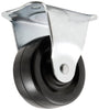Titan 2 in. D Rubber Rigid Caster 90 lb 1 pk