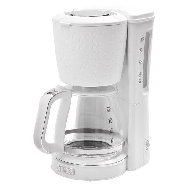 Cafetera blanca Haden Starbeck de 1,5 l