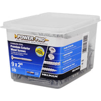 Hillman Power Pro No. 9  x 2 in. L Star Flat Head Exterior Deck Screws 5 lb. - Open Box