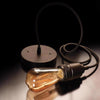 Feit Electric Black Metal 60W E26 Dimmable Plug-in Pendant Light 55 H x 2.75 W x 6.5 D in.