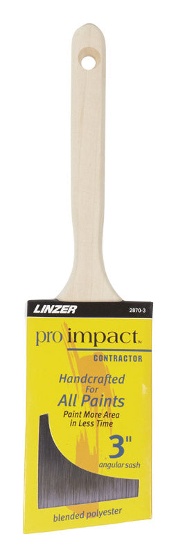 Linzer Pro Impact Angle Paint Brush 3 in. W
