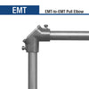 Sigma Electric ProConnex 1/2 in. D Die-Cast Zinc Pull Elbow For EMT 1 pk