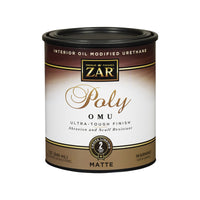 Zar Ultra Max Matte Clear Polyurethane 1 Qt. - Deal of The Week