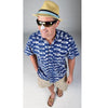 Piranha U.S. Biker Black/Blue Sunglasses (Pack of 6)