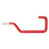 Screw Hook, Red Vinyl Coated, 4.5-In.