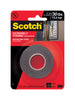 3M Scotch-Mount Double Sided 1 in. W X 60 in. L Mounting Tape Black
