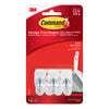 3M Command Small Plastic Hook 1-5/8 in. L 3 pk (Pack of 6)