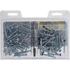 Bore-Fast 3/16 in. D X 1-1/2 in. L Steel Pan Head Screw and Anchor 82 pc (Pack of 3)