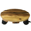 Avera Products 3.25 in. H x 12 in. W x 12 in. D Wood Traditional Plant Caddy Natural