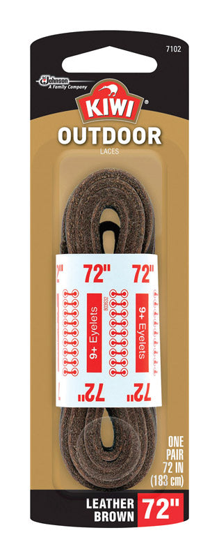 Kiwi Outdoor 72 in. Dark Brown Boot Laces