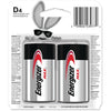 Energizer Max D Alkaline Batteries 4 pk Carded