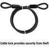 Master Lock 3/8 in. D X 72 in. L Vinyl Coated Steel Flexible Braided Steel Cable