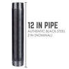 STZ Industries 2 in. MIP each X 2 in. D MIP Black Steel 12 in. L Nipple - Open Box