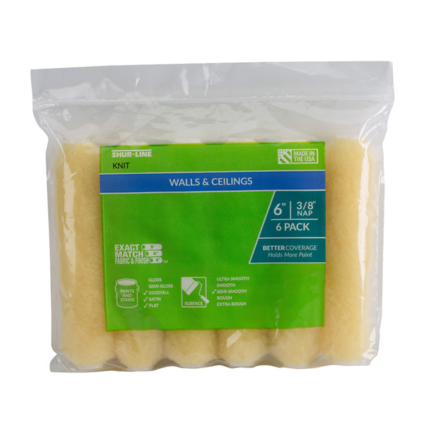 CUBIERTA DE RODILLO FBRC 6" 6PK