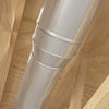 Imperial 5 in. D X 4 in. D Galvanized Steel Furnace Pipe Reducer