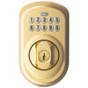 Schlage Bright Brass Steel Electronic Deadbolt