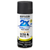 Rust-Oleum Painter's Touch 2X Ultra Cover Ultra Matte Black Paint+Primer Spray Paint 12 oz (Pack of 6)