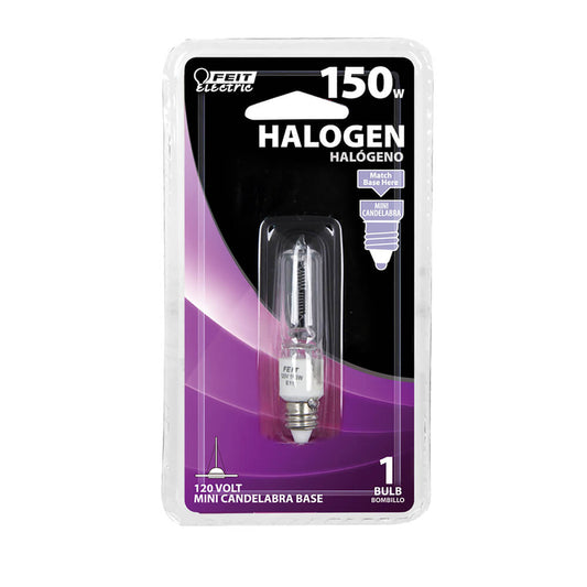 Feit 150 W T4 Tubular Halogen Bulb 2200 lm Warm White 1 pk