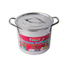 Bene Casa Stainless Steel Stock Pot 10.15 in. 16 qt Silver