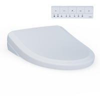 TOTO® S7A WASHLET®+ Electronic Bidet Toilet Seat, EWATER+® Bowl and Wand Cleaning, Auto Open and Close Classic Lid, Elongated, Cotton White - SW4734AT40#01