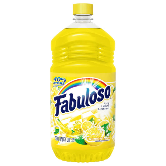 Fabuloso Lemon Scent All Purpose Cleaner Liquid 56 oz (Pack of 6)