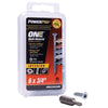 Power Pro One Interior Screws, Flat Head, Zinc-Plated, #6 x 3/4-In., 45-Pk. (A)