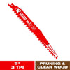 Diablo Demo Demon 9 in. Carbide Tipped Pruning & Clean Wood Reciprocating Saw Blade 3 TPI 1 pk