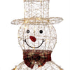 Alpine LED Gold Gold Wire Snowman 71 in. Yard Decor