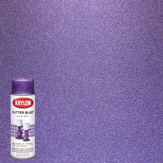 Krylon Glitter Blast Grape Glitz Spray  Paint 5.75 (Pack of 6)