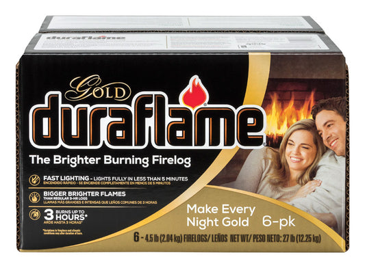 Duraflame Gold Fire Log 3 hr 6 pk 4.5 lb
