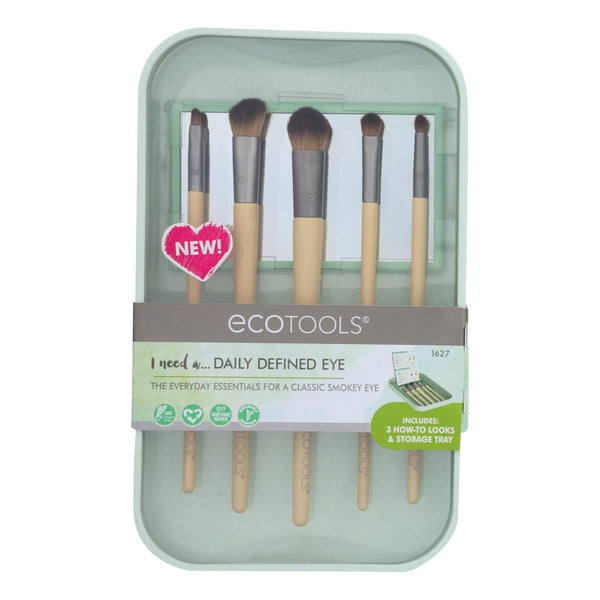 Ecotools Daily Defined Eye Makeup Brush Kit - Case of 2 - CT (Pack of 2)
