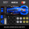 Hot Wheels Brick Shop Speed Series Cadillac Project GTP Hypercar Building Set Blue, Red 236 pc (Pack of 4)