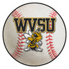 West Virginia State University Baseball Rug - 27in. Diameter