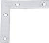 National Hardware 4 in. H X 0.75 in. W Stainless Steel Flat Corner Brace