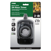 Prime Outdoor Mechanical Timer 125 V Black - Open Box