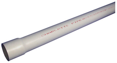 Charlotte Pipe Schedule 40 PVC Pressure Pipe 2 in. D X 20 ft. L Bell 280 psi