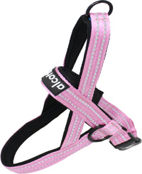 Alcott Rope Norwegian Harness Medium Reflective Neoprene Padded Bright Pink - Open Box