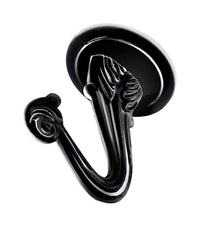 Ook Medium Black Steel 1-1/2 in. L Swag Hook 30 lb 2 pk
