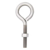 Hampton 3/8 in. x 4 in. L Stainless Steel Eyebolt Nut Included (Pack of 5)