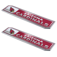 NFL - Arizona Cardinals 2 Piece Heavy Duty Alumnium Truck Emblem Set
