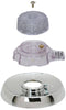 Mixet Trim Kit 5-1/2 " Chrome,Clear Acrylic Carded