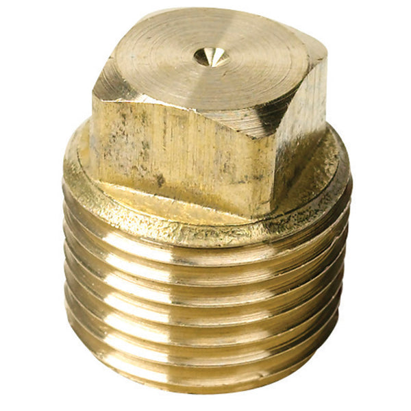 Tapón de drenaje Seachoice de latón de 1/2 pulg. de ancho, paquete de 1