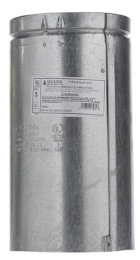 Selkirk 6 in. Dia. x 12 in. L Aluminum Round Gas Vent Pipe (Pack of 2) - Deal of The Week