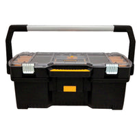 DeWalt 24 in. Resin Tote with Removable Organizer 12 in. W x 9 in. H Black
