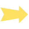 Hillman English Yellow Arrow Sign 6 in. H X 24 in. W (Pack of 6)