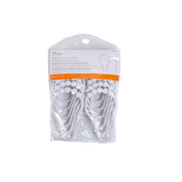 Kenney White Plastic Shower Curtain Rings 12 pk