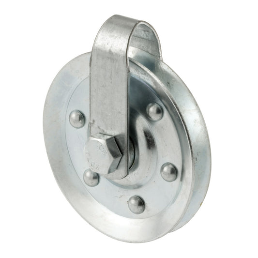 Prime-Line 3 in. D Steel Pulley/Strap and Bolt